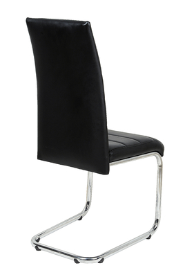PU는 브라운 가죽 부엌 의자, 현대 금속 부엌 의자에 460 * 560 * 1030mm 자리를 줍니다