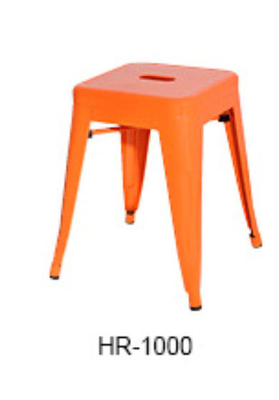 유행 유럽 정연한 금속 Tolix 의자, 주황색 막대기 의자 W38.7*D38.7*H45